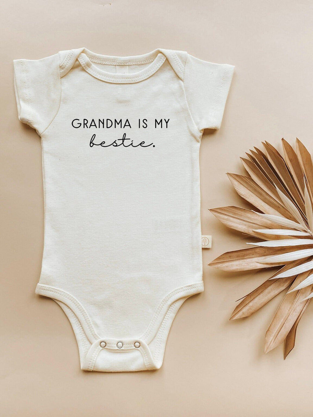 Grandma is my Bestie Organic Baby Bodysuit