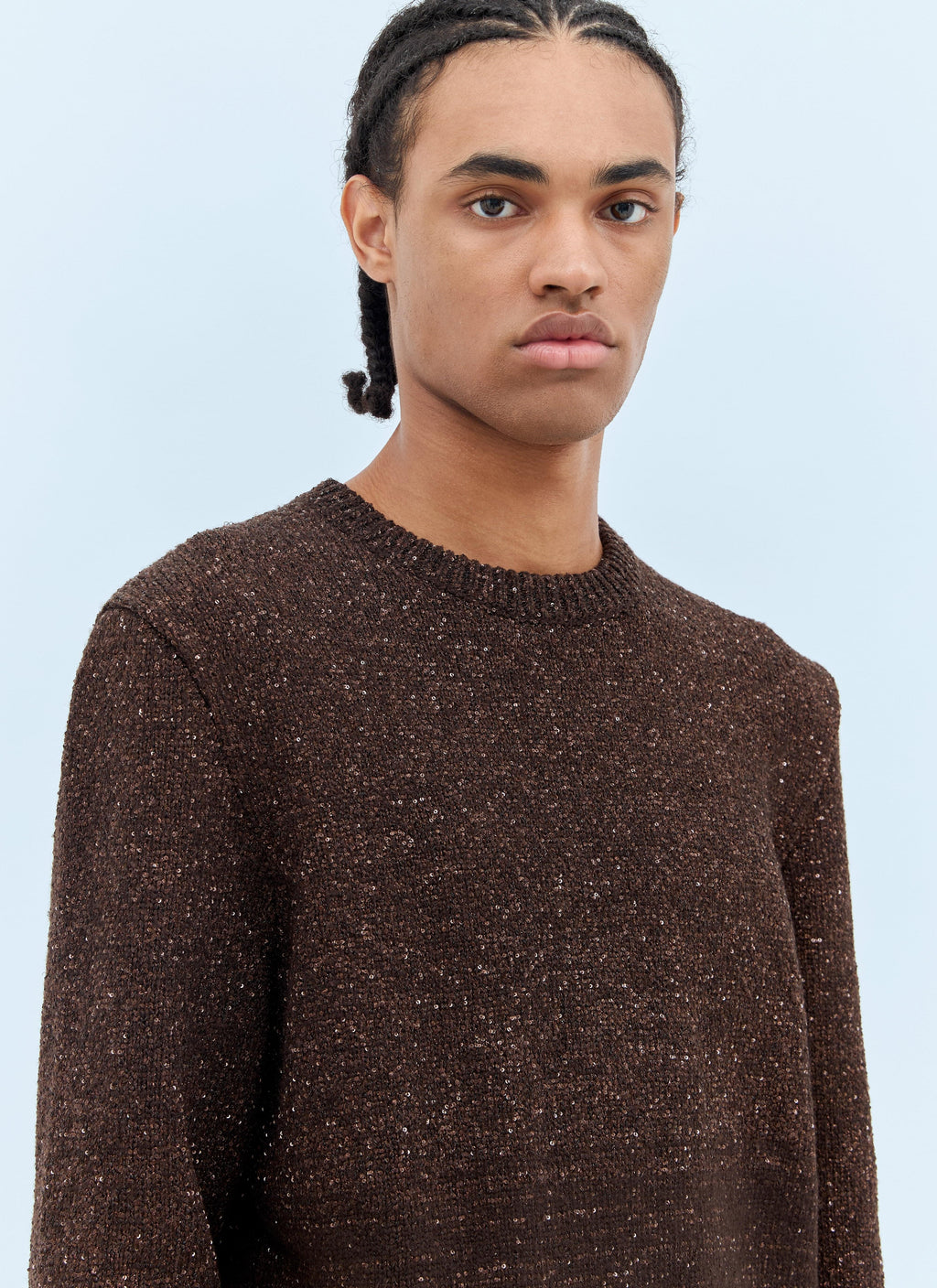 Gucci Men Sequin Crewneck Sweater