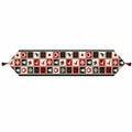 Reindeer Square Patterns Christmas Tablecloth Holiday Runner 75 Inches