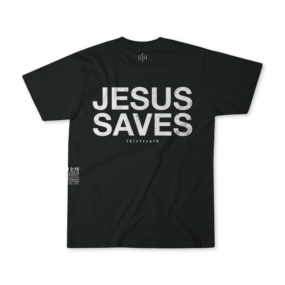 Youth Jesus Saves Premium Tee - Black