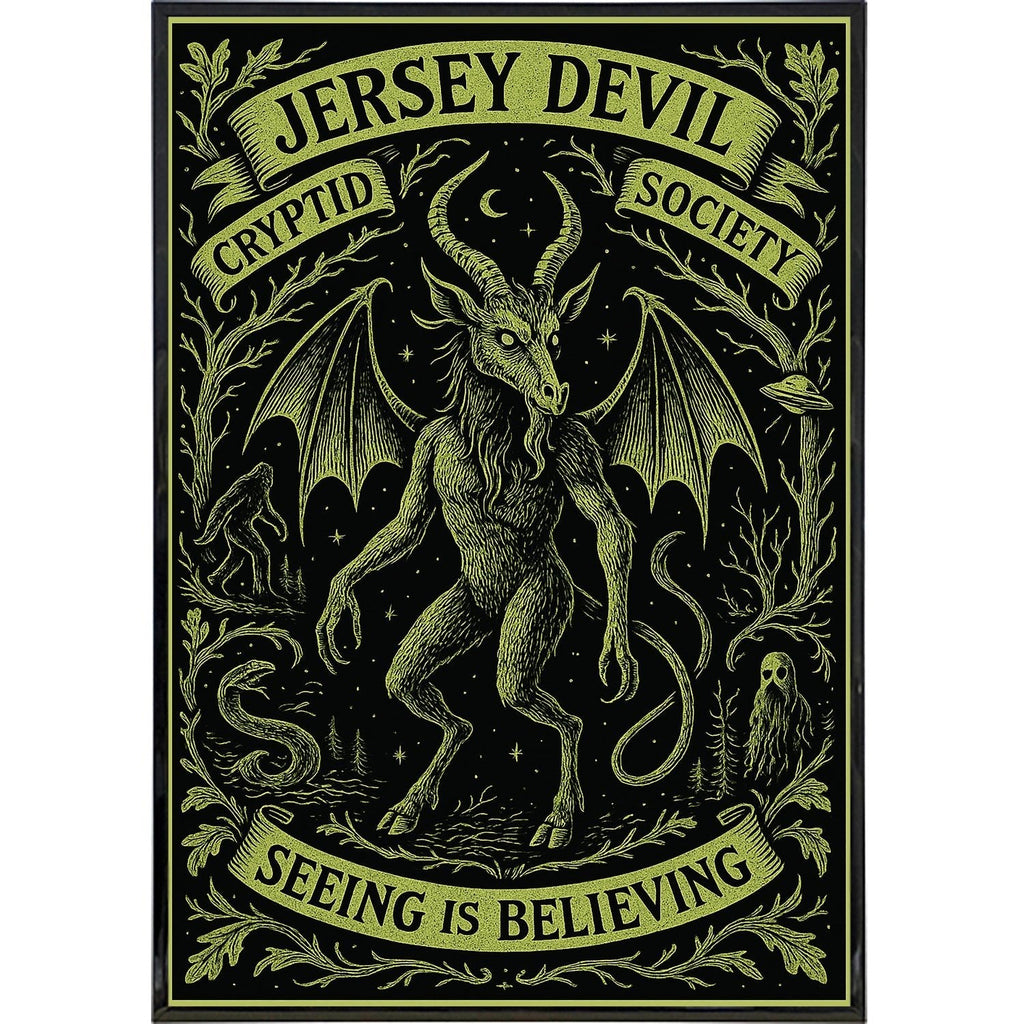 Jersey Devil Cryptid Society Poster Print
