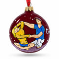 Chiropractor Glass Ball Christmas Ornament 3.25 Inches