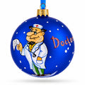 Doctor Reading Glass Ball Christmas Ornament 3.25 Inches