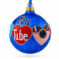 Social Networks Glass Ball Christmas Ornament 3.25 Inches
