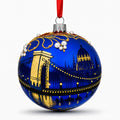 The Szechenyi Chain Bridge, Budapest, Hungary Glass Ball Christmas Ornament 4 Inches