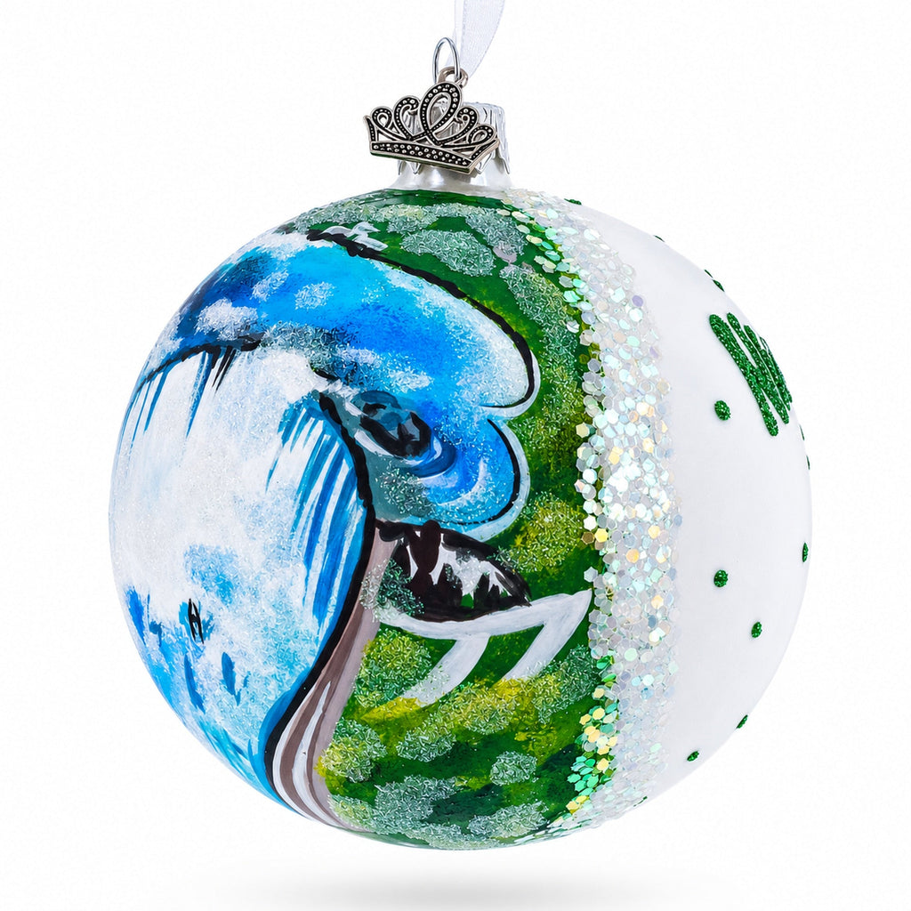 Niagara Falls / Canada Glass Ball Christmas Ornament 4 Inches