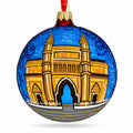 Gateway of India, Mumbai Glass Ball Christmas Ornament 4 Inches