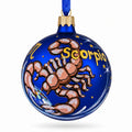 Scorpio Zodiac Horoscope Sign Glass Ball Christmas Ornament 3.25 Inches