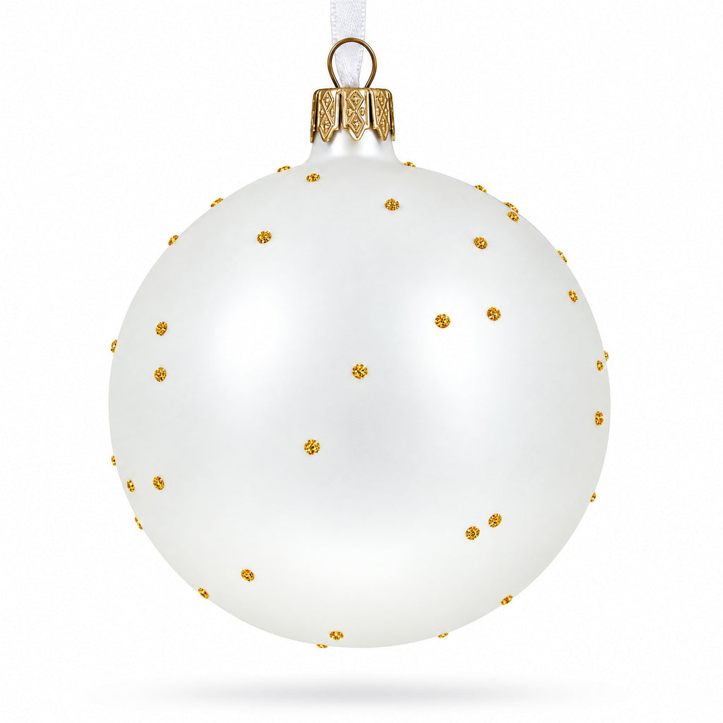 Father's Day 'The Best Dad'  Glass Ball Christmas Ornament 4 Inches