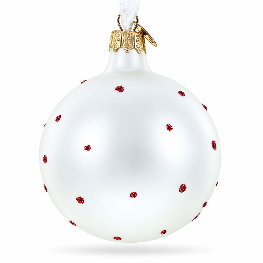 Elf and Candy Canes Glass Ball Christmas Ornaments 3.25 Inches
