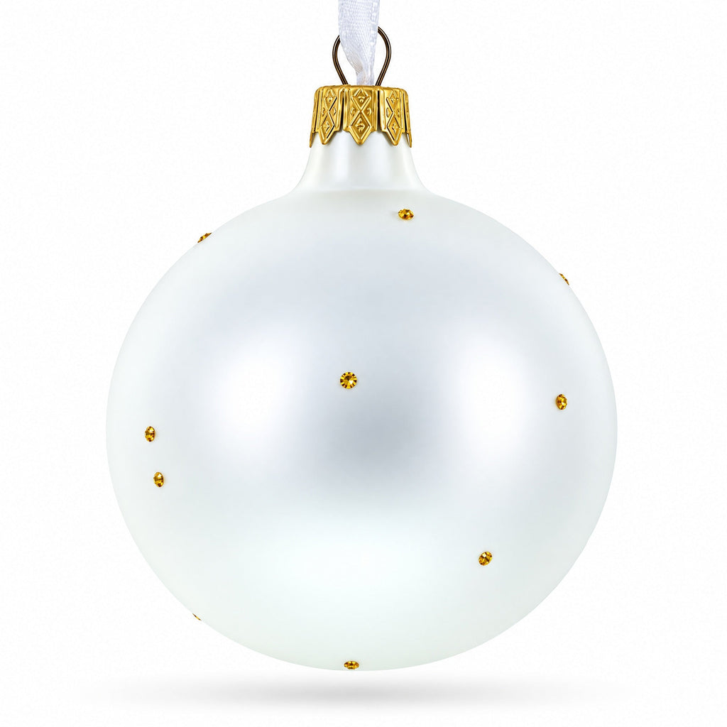 USA Coat of Arms Glass Ball Christmas Ornament 3.25 Inches