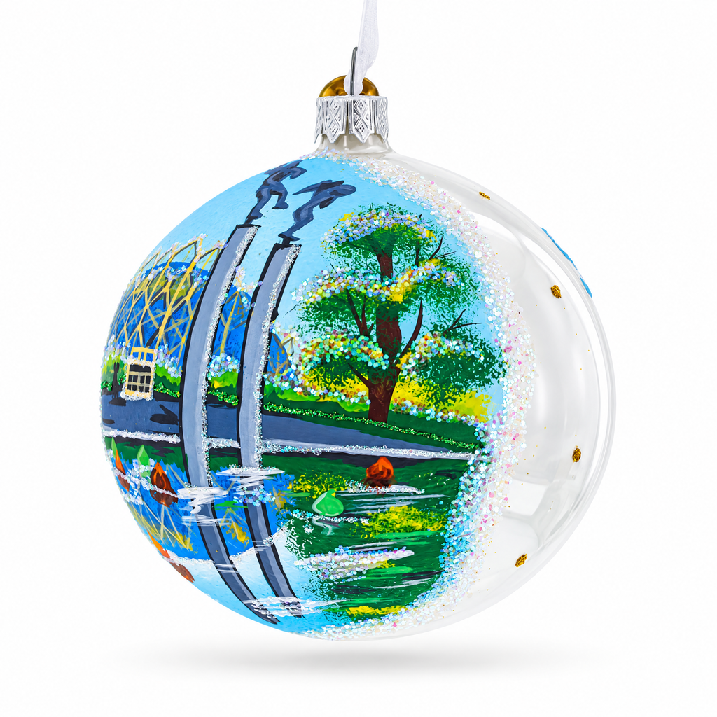 Botanical Garden in St. Louis, Missouri Glass Ball Christmas Ornament 4 Inches