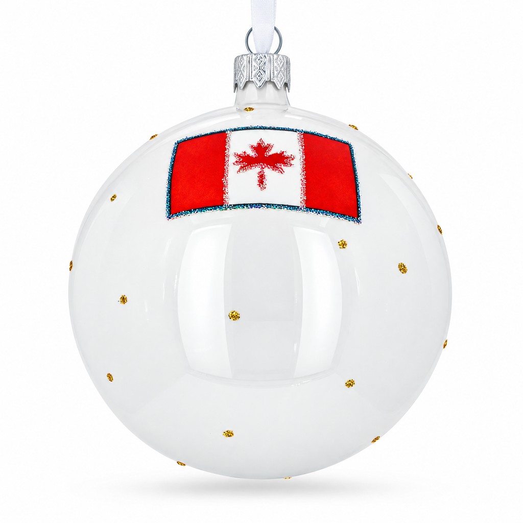 Old Quebec City, Canada Glass Ball Christmas Ornament 4 Inches
