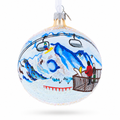 Verbier Ski Resort, Switzerland Glass Ball Christmas Ornament