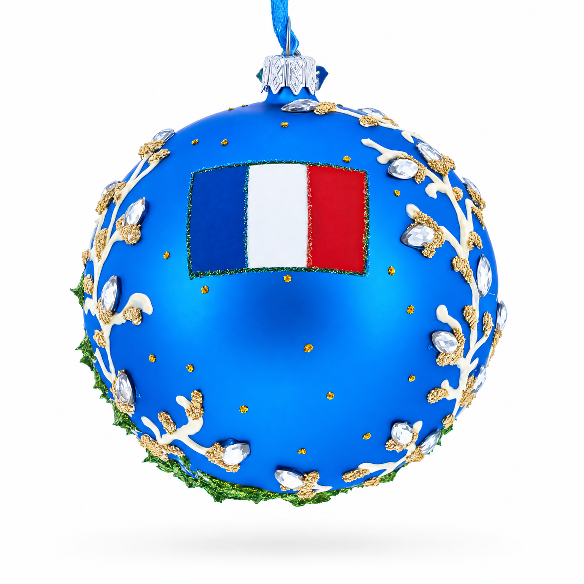 Castle Hill (Colline du Chateau), Nice, France Glass Ball Christmas Ornament