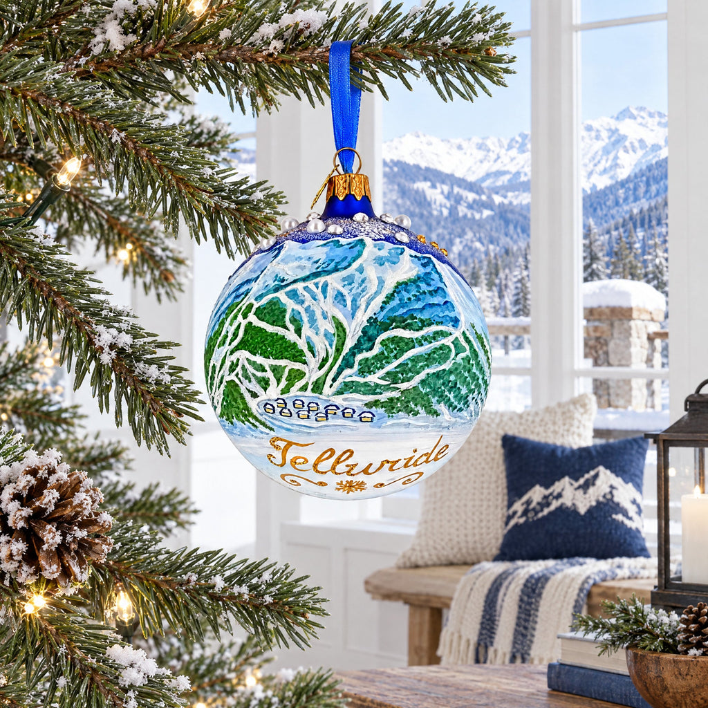 Telluride, Colorado Glass Ball Christmas Ornament