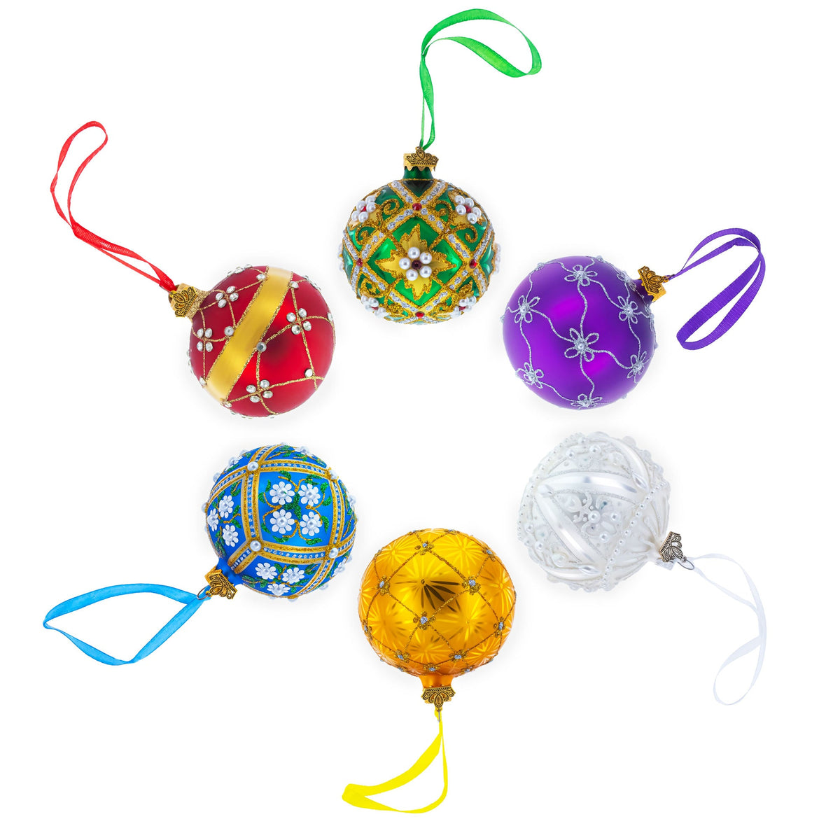 Ukraine in my Heart Glass Ball Christmas Ornament 3.25 Inches
