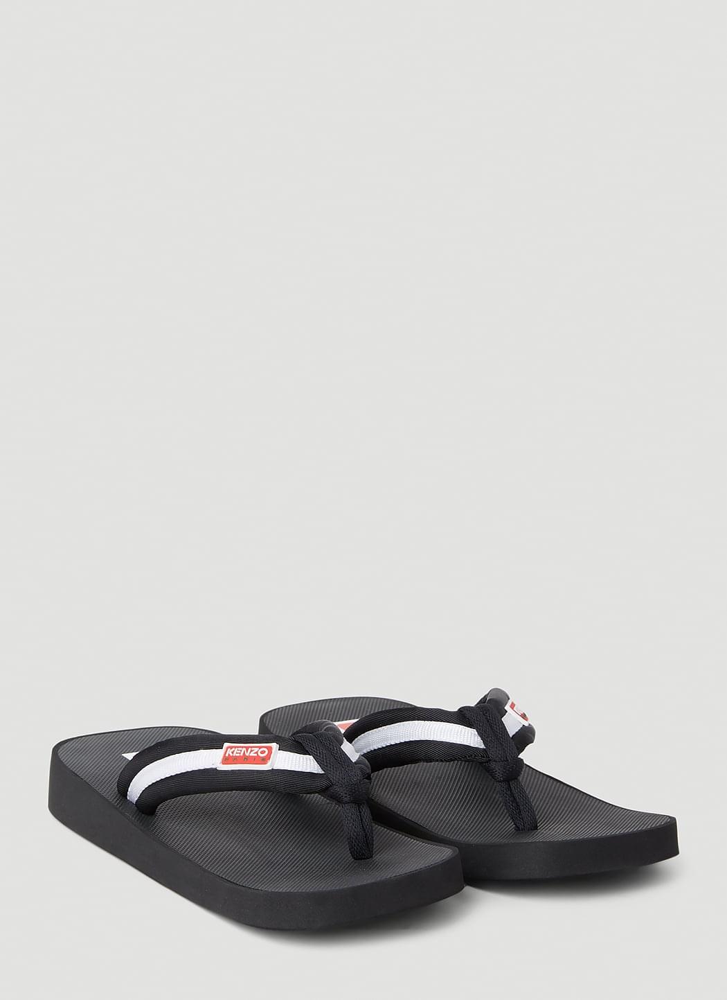 Kenzo Women Logo Patch Flip Flops