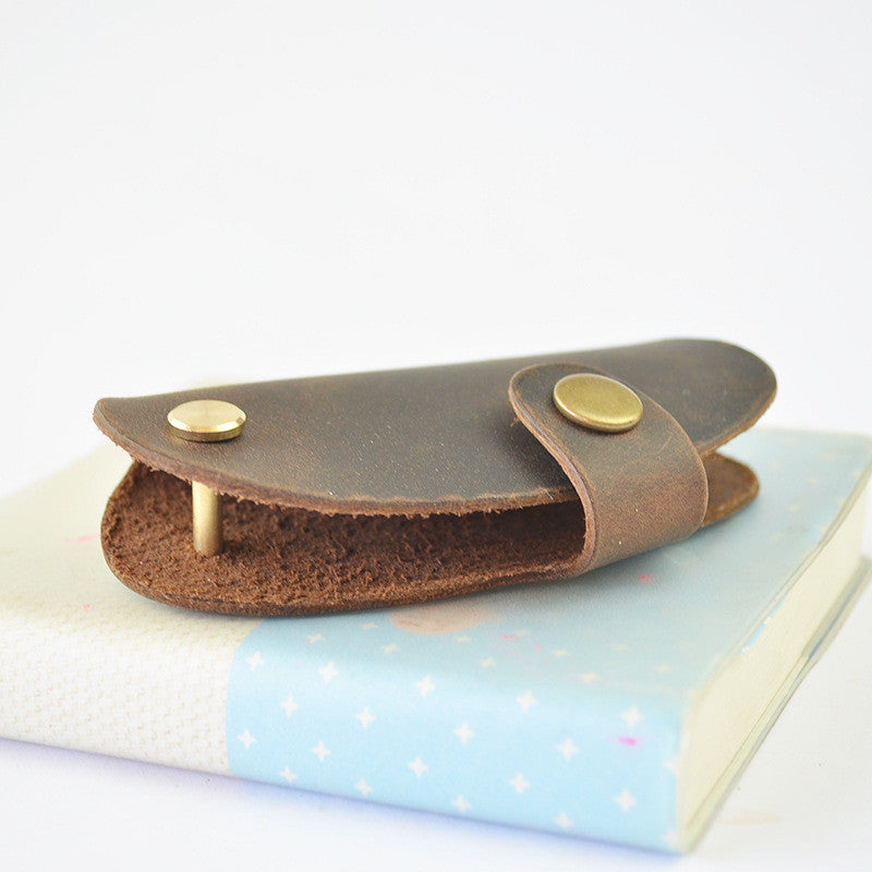 Handmade Genuine Natural Leather Key Holder, Leather Key Organizer, Leather Key Chain E01