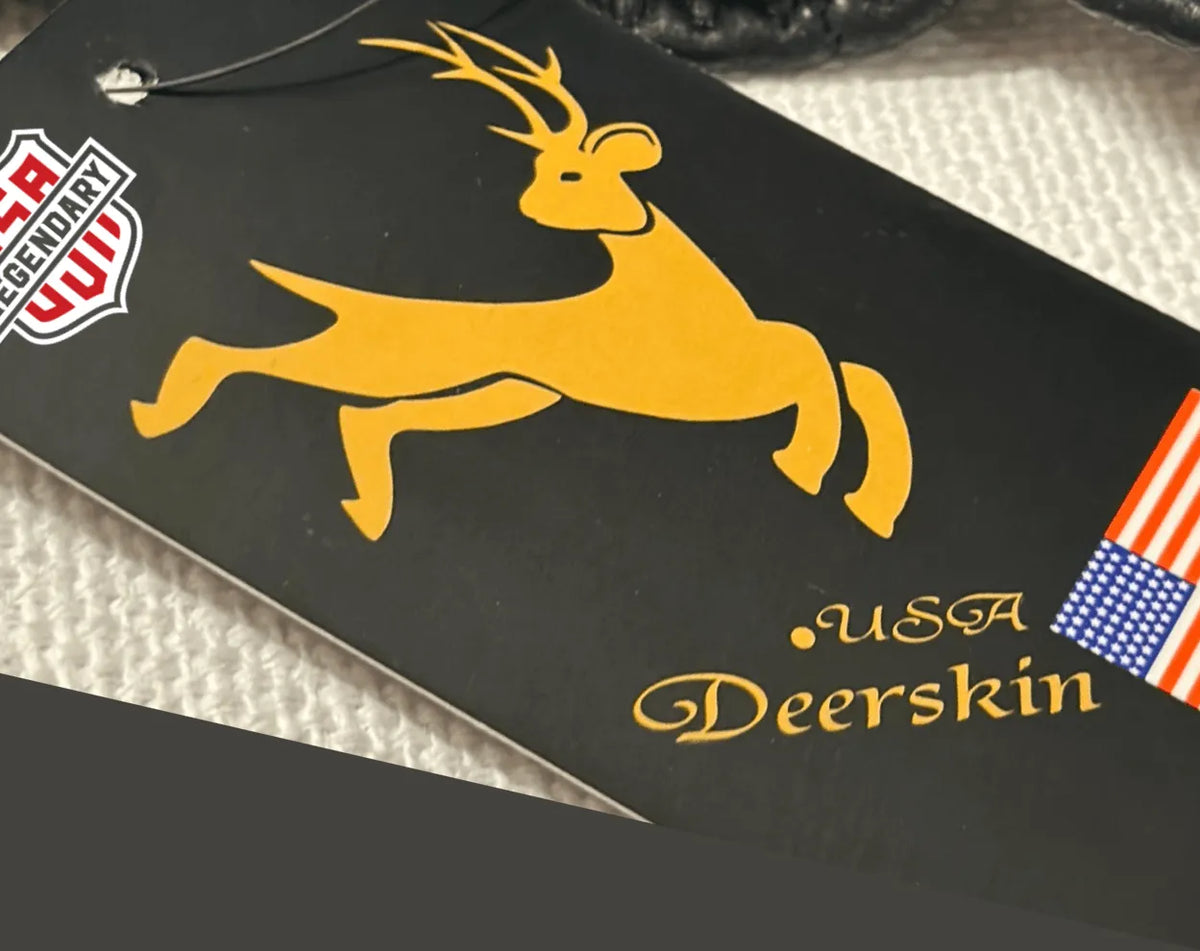Ventilated Touchscreen Deerskin Driving Gloves