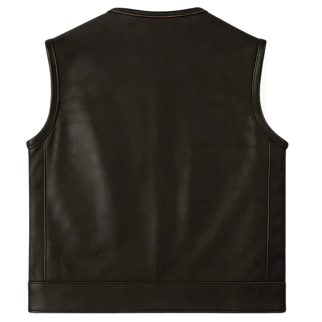 Legendary Outlaw Men's Leather Motorcycle Vest
