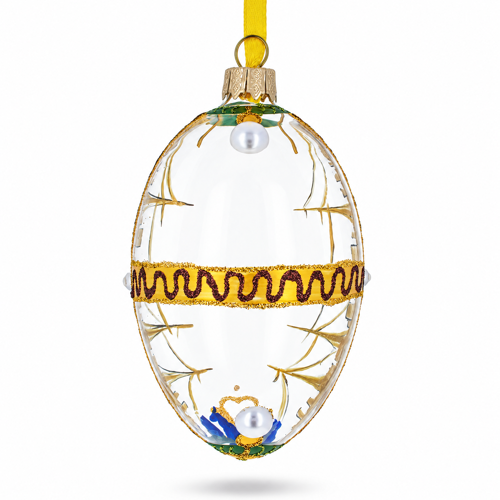 1909 Standard Yacht Royal Glass Egg Ornament 4 Inches