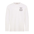 Long Sleeve Crewneck White T-Shirt