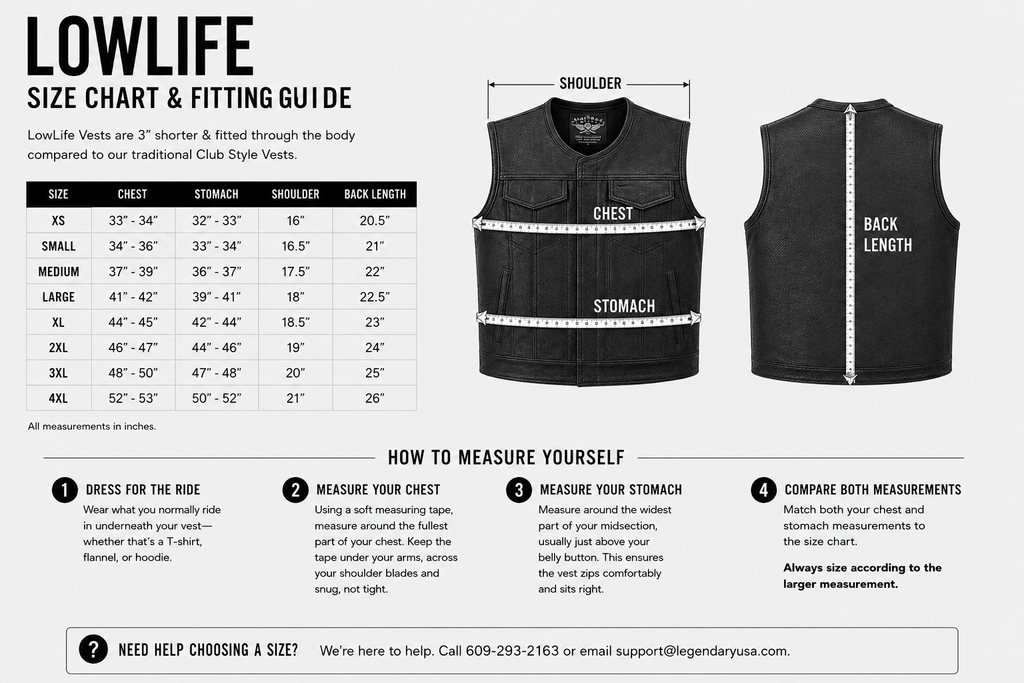 Legendary LowLife NCP American Bison Leather Vest