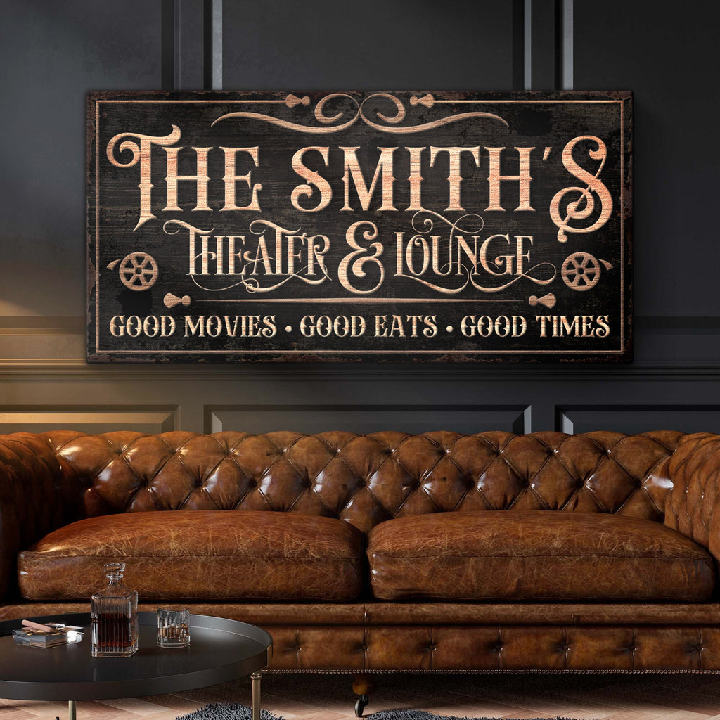 Personalized Theater Sign V