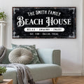 Beach House Personalized Sign III