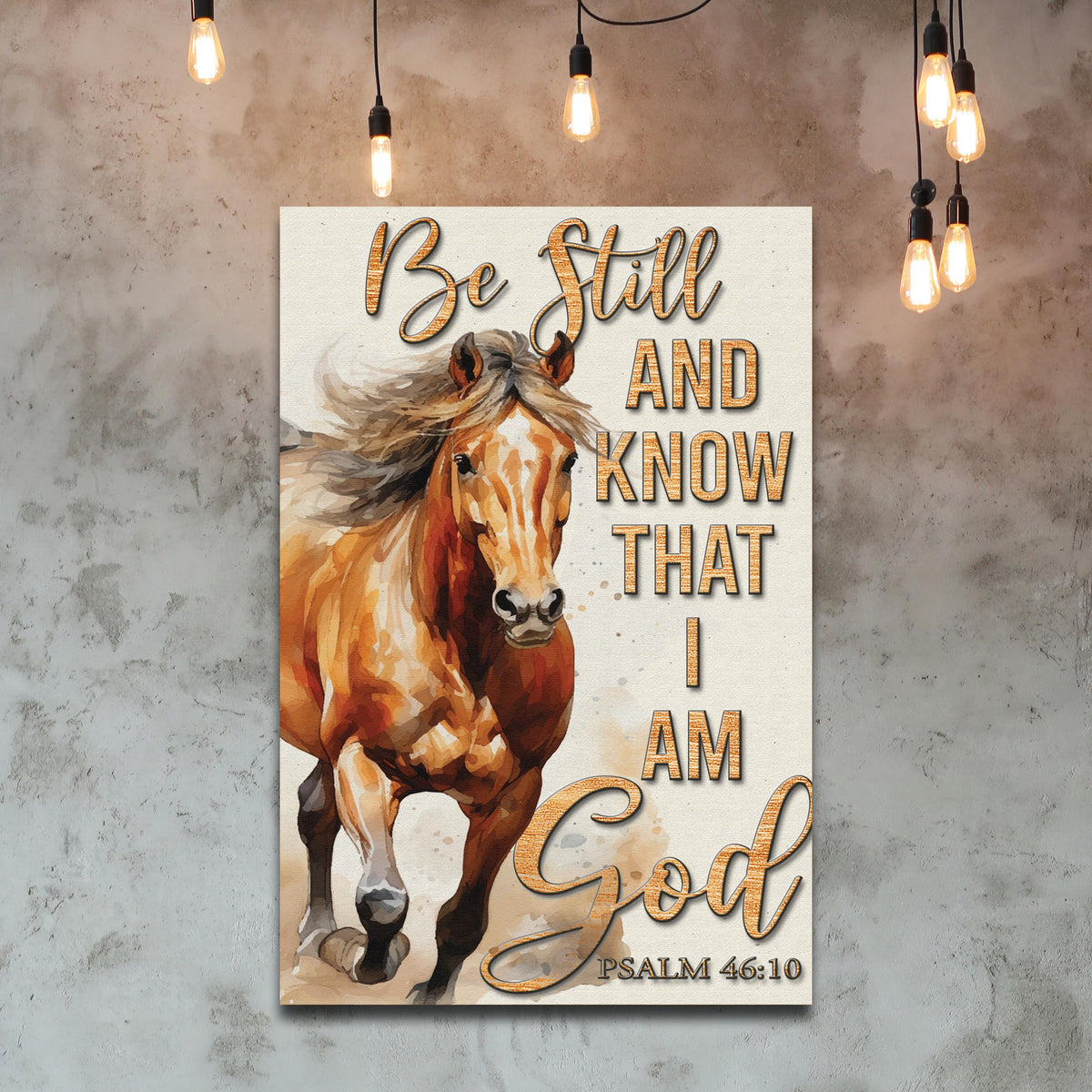 Be Still And Know That I Am God Faith Sign V