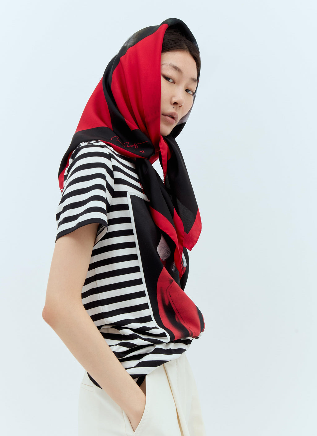 Max Mara Women Printed Silk Scarf