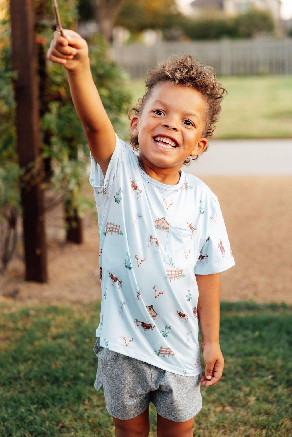 Boys Ranch Hand S/S Pocket Tee