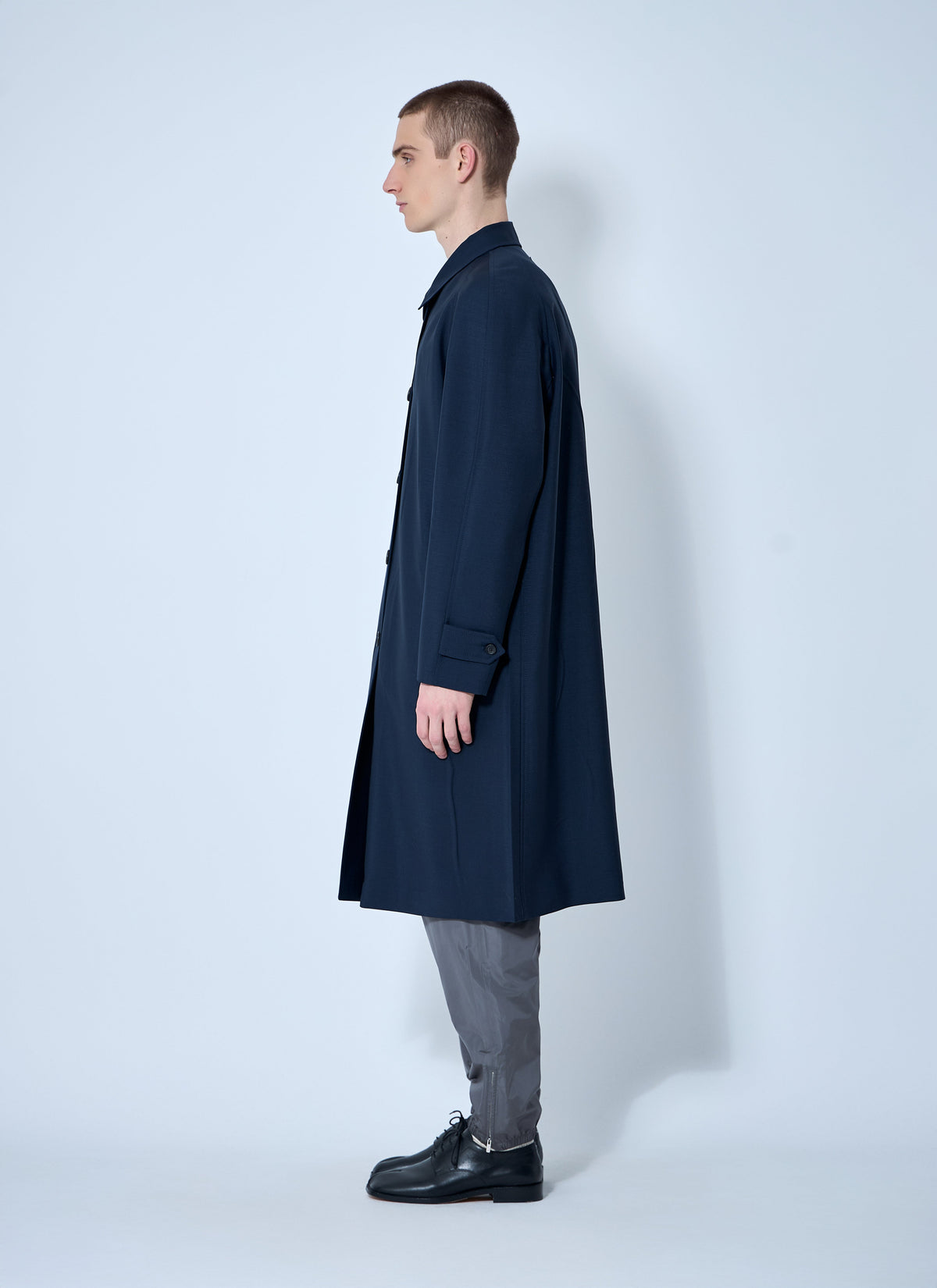 Miu Miu Men Single-Breasted Mohair Coat