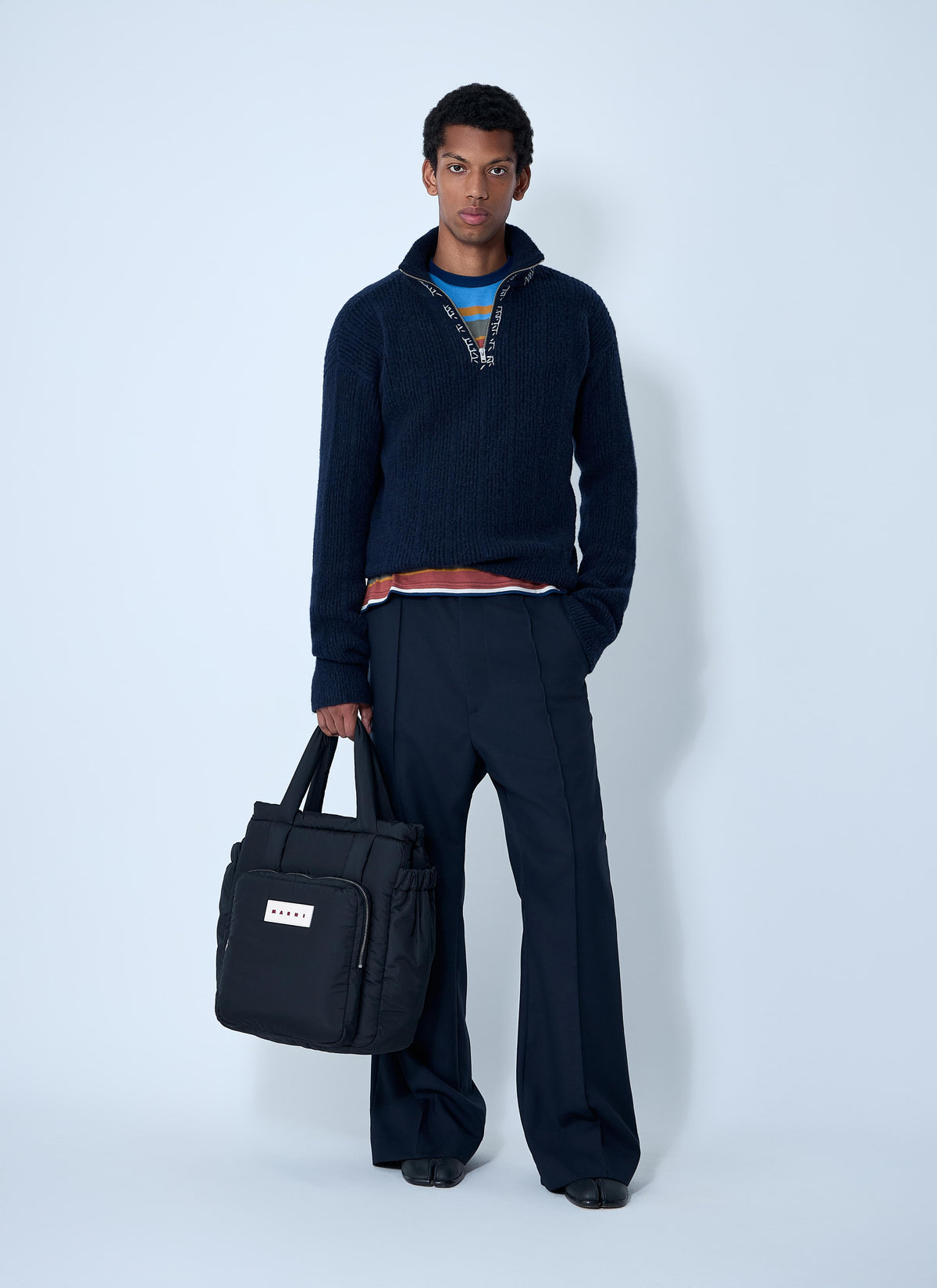 Marni Men Logo Embroidery Sweater