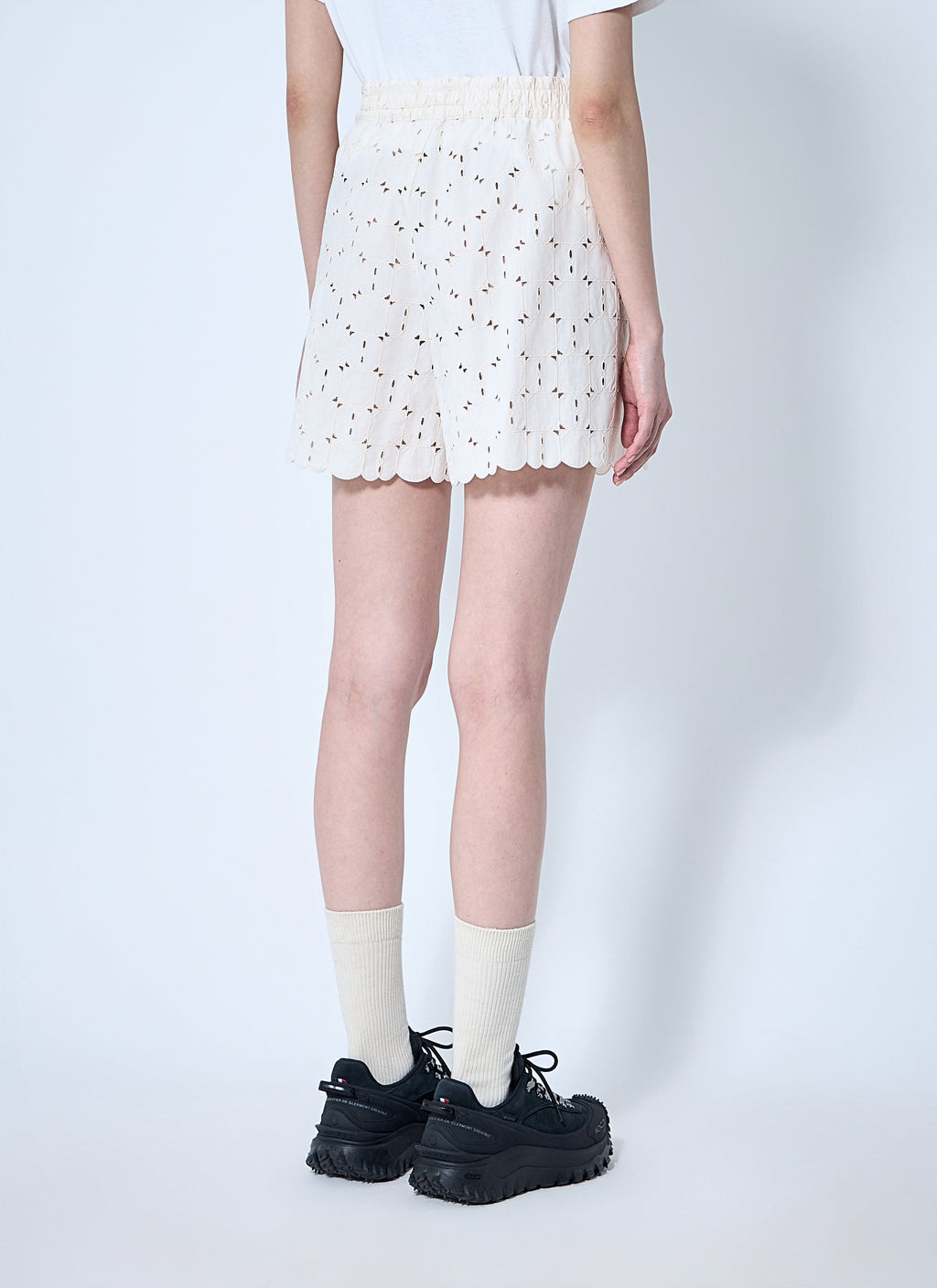 Moncler Women Logo Patch Shorts