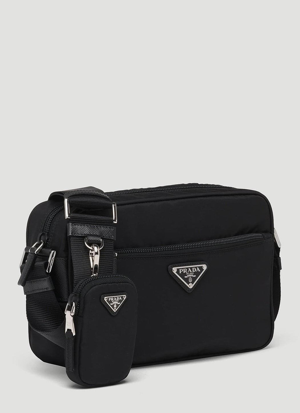 Prada Women Re-Nylon And Saffiano Leather Shoulder Bag