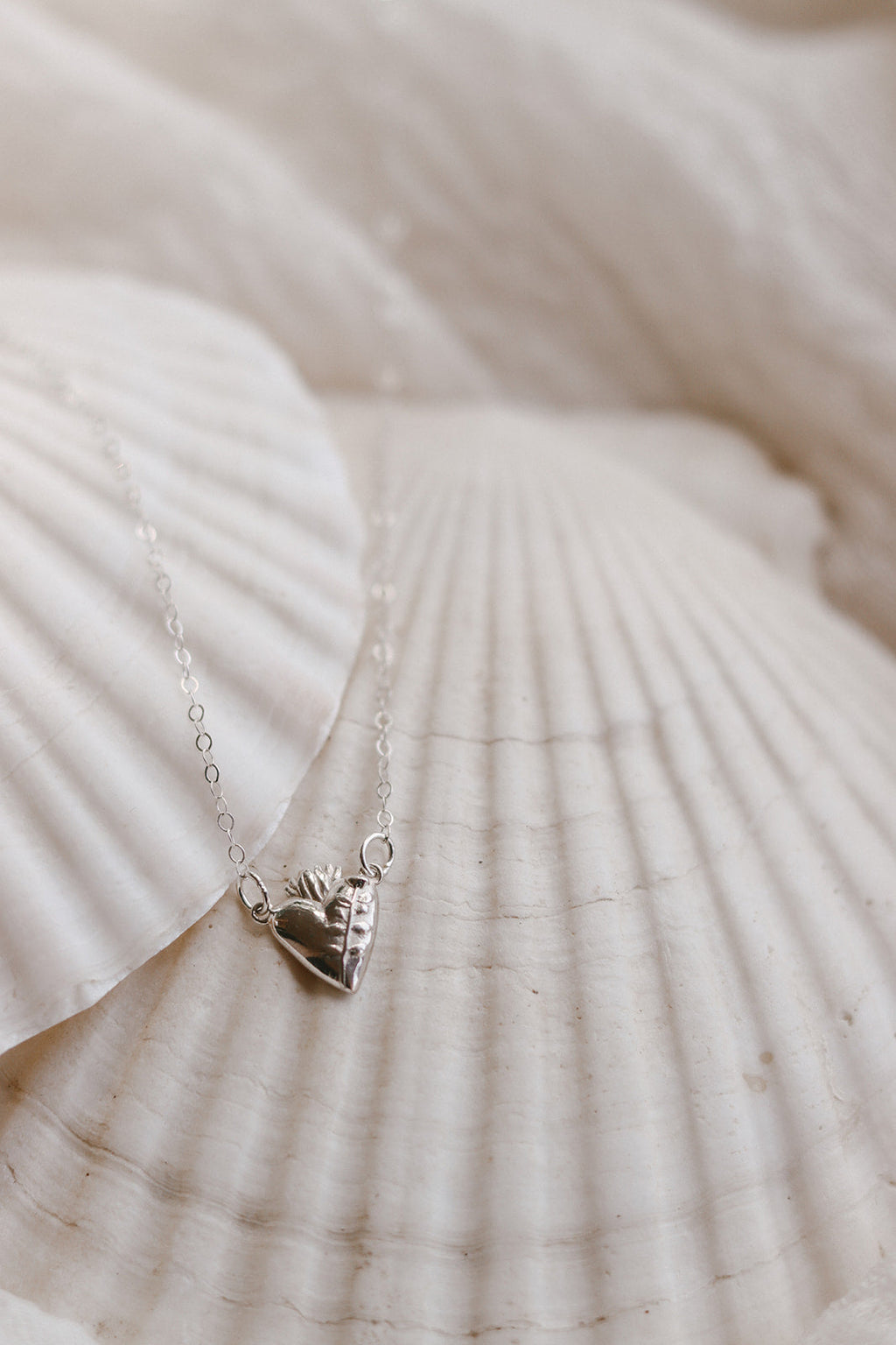 Chaste Heart Of St. Joseph Necklace In Sterling Silver