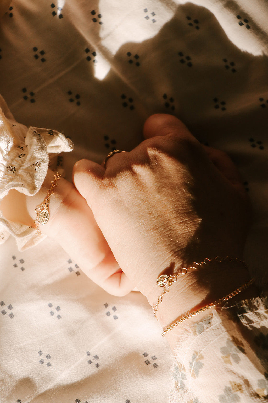 Miraculous Medal Floral Bracelet
