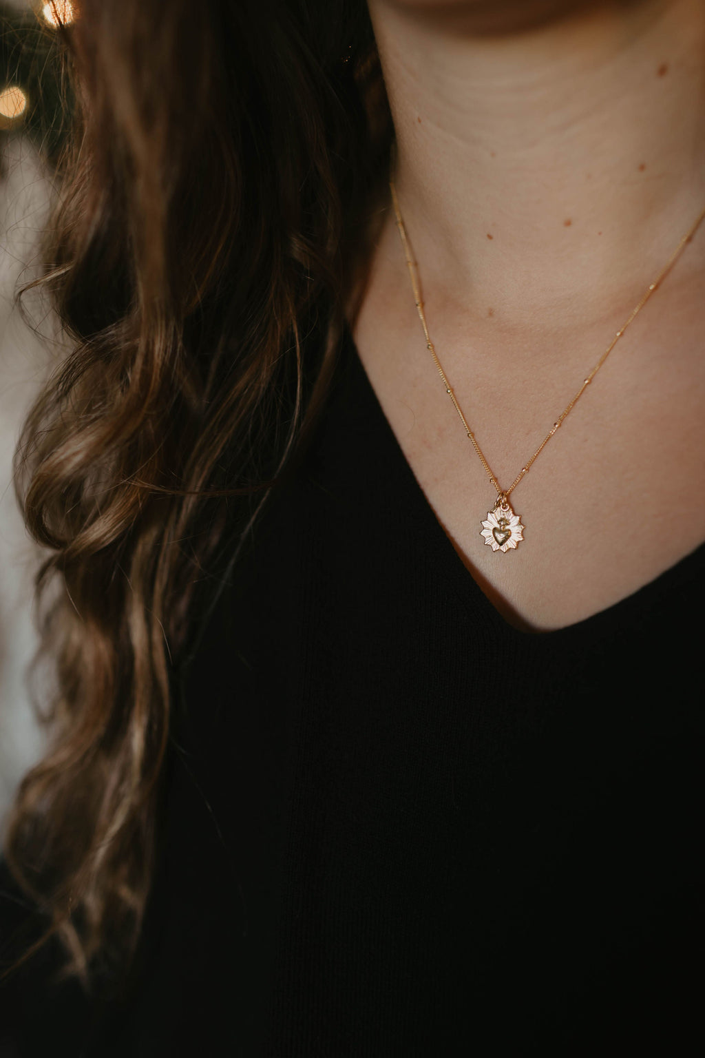 Most Sacred Heart and Miraculous Medal Necklace