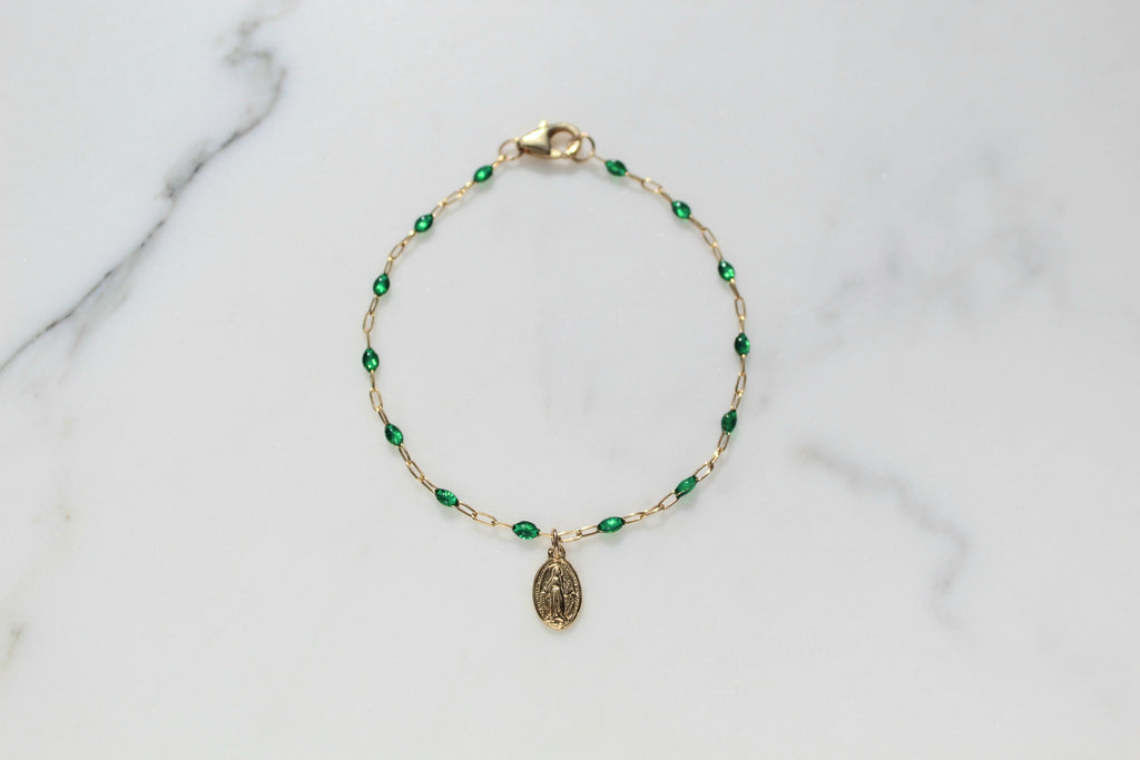 Sweet Advocate Miraculous Medal Mommy and Me Bracelet Set