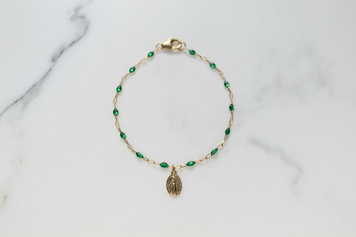Sweet Advocate Miraculous Medal Mommy and Me Bracelet Set