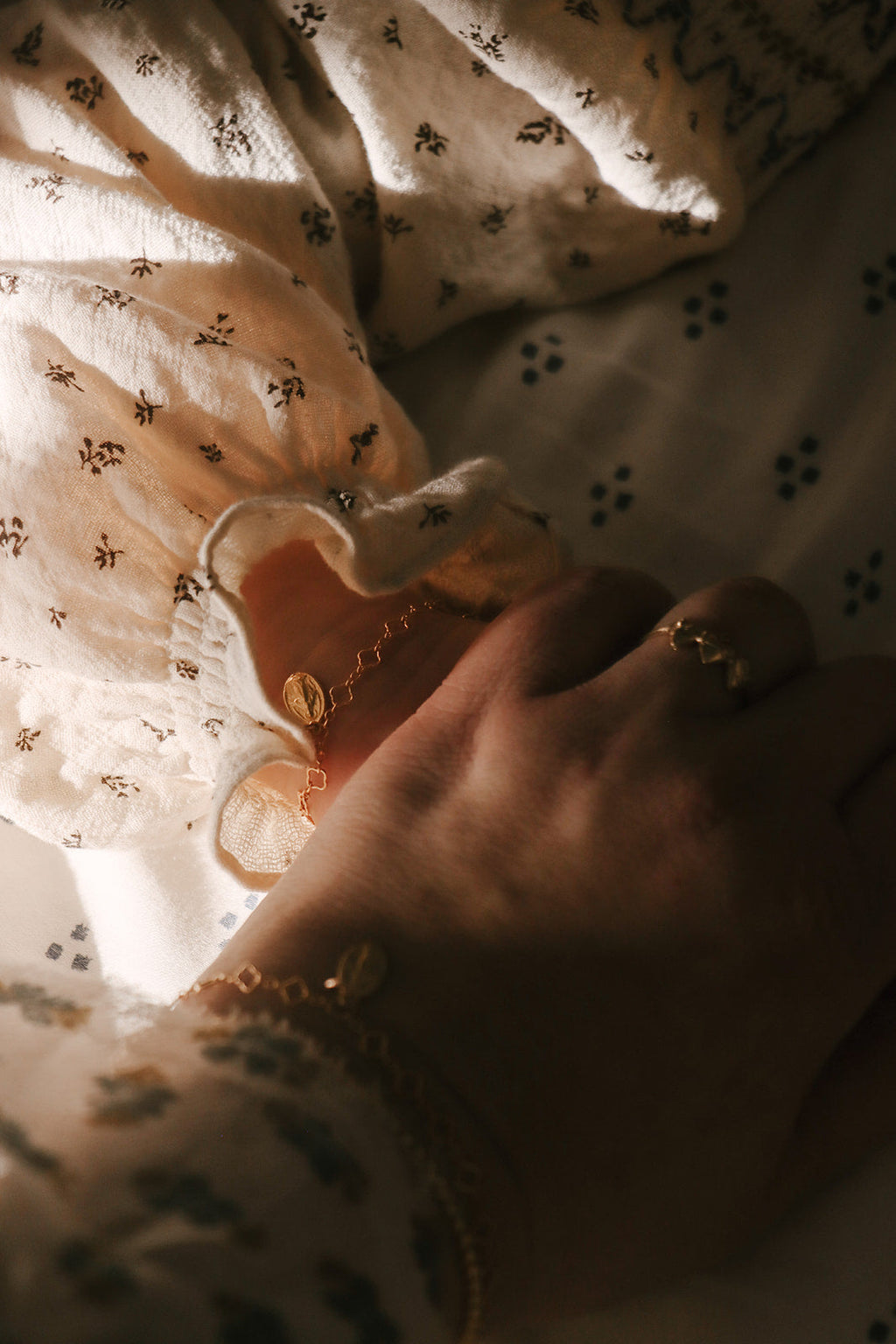 Miraculous Medal Floral Bracelet
