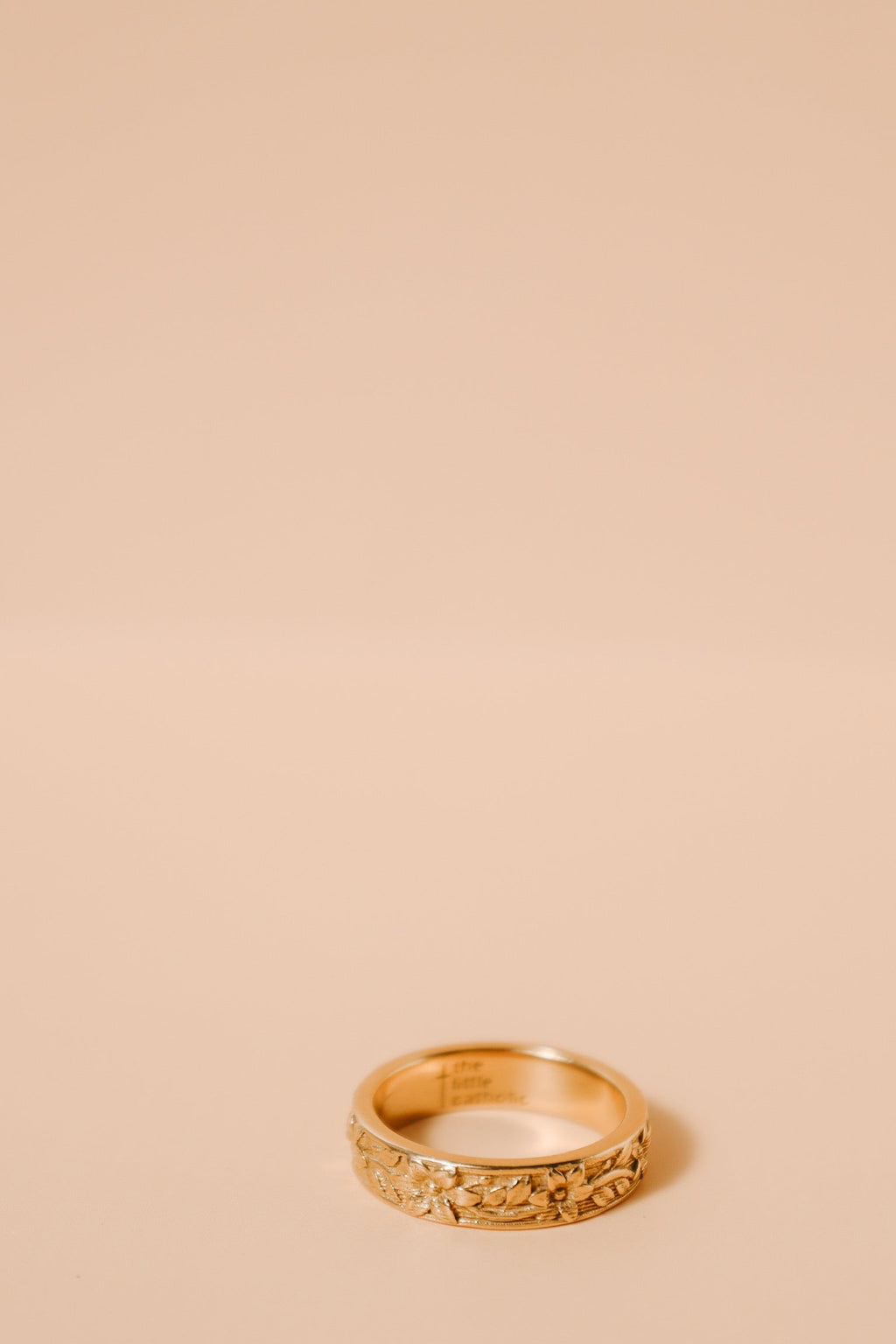 St. Josephs Lily Ring | Gold Vermeil
