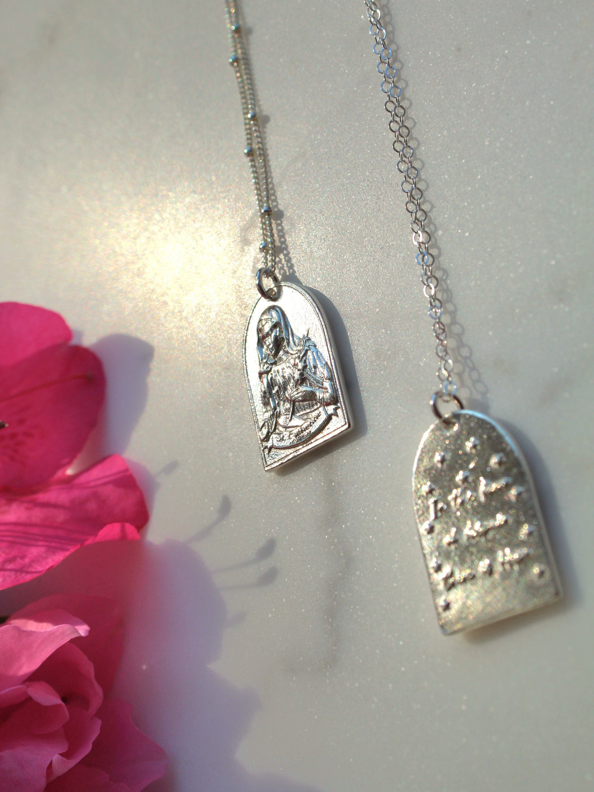 St. Catherine of Sweden Necklace in Sterling Silver