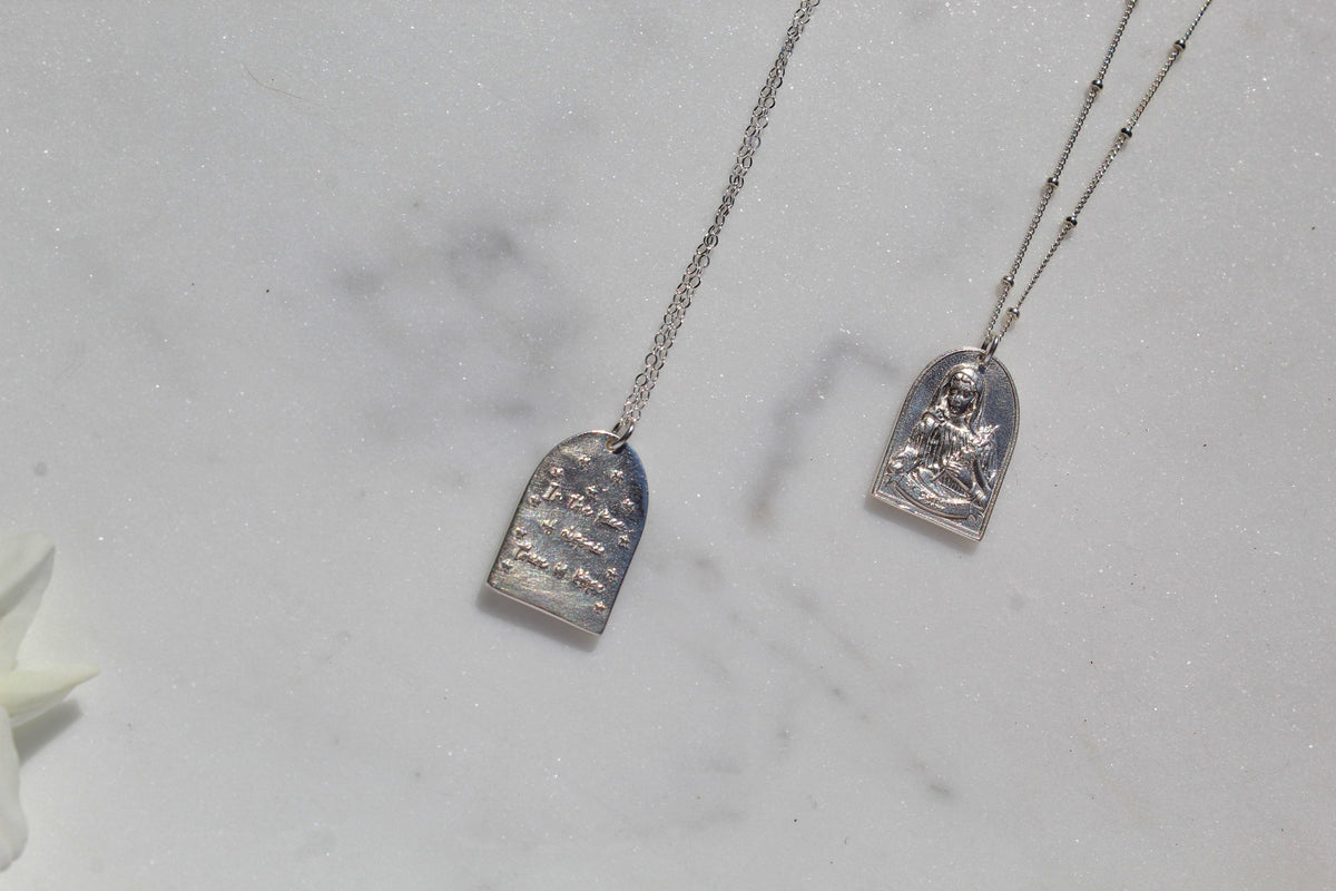 St. Catherine of Sweden Necklace in Sterling Silver