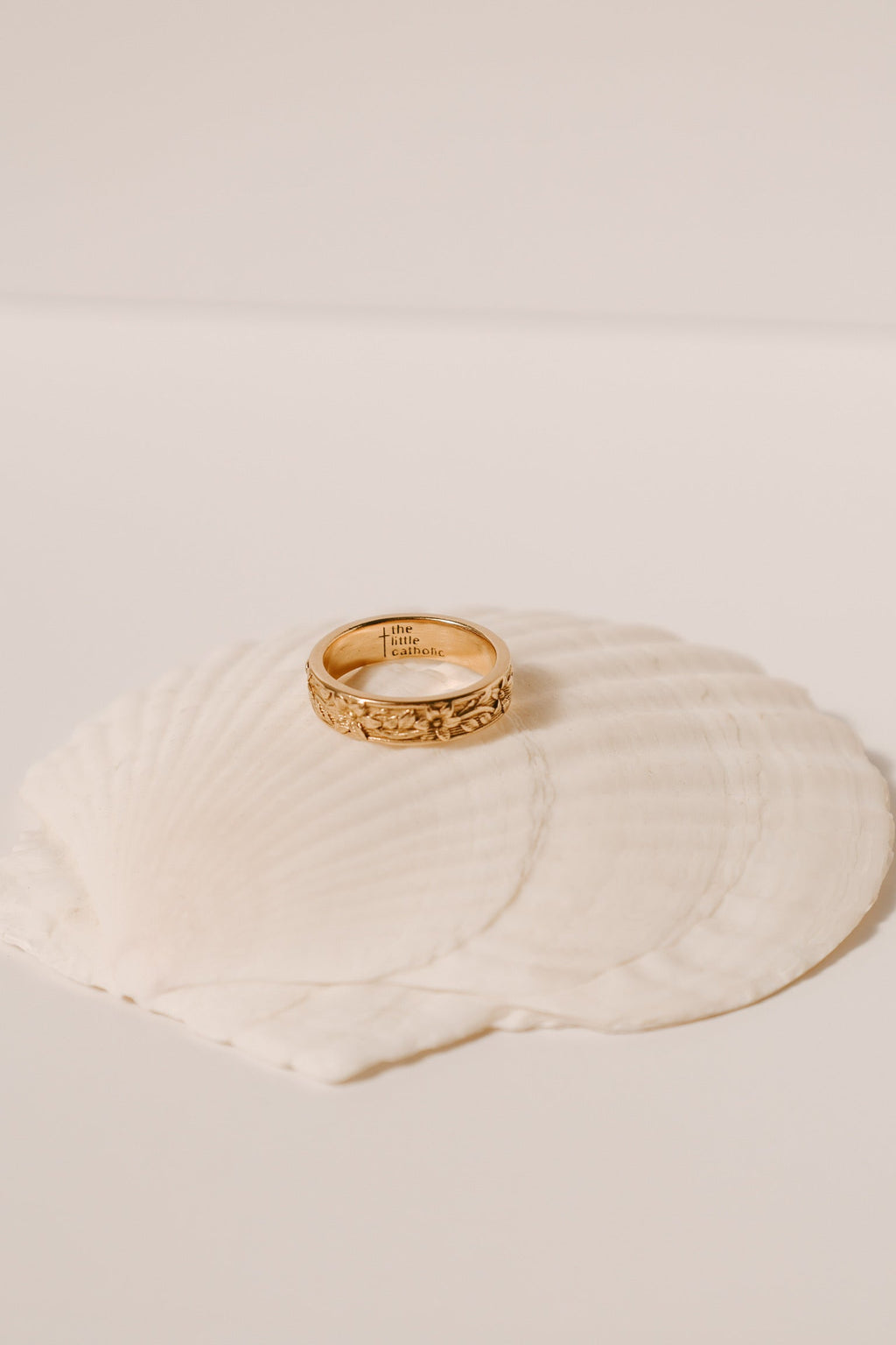 St. Josephs Lily Ring | Gold Vermeil