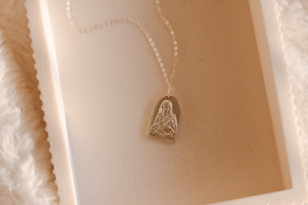 St. Catherine of Sweden Necklace in Sterling Silver