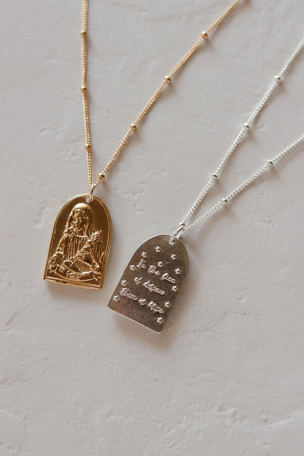 St. Catherine of Sweden Necklace in Sterling Silver