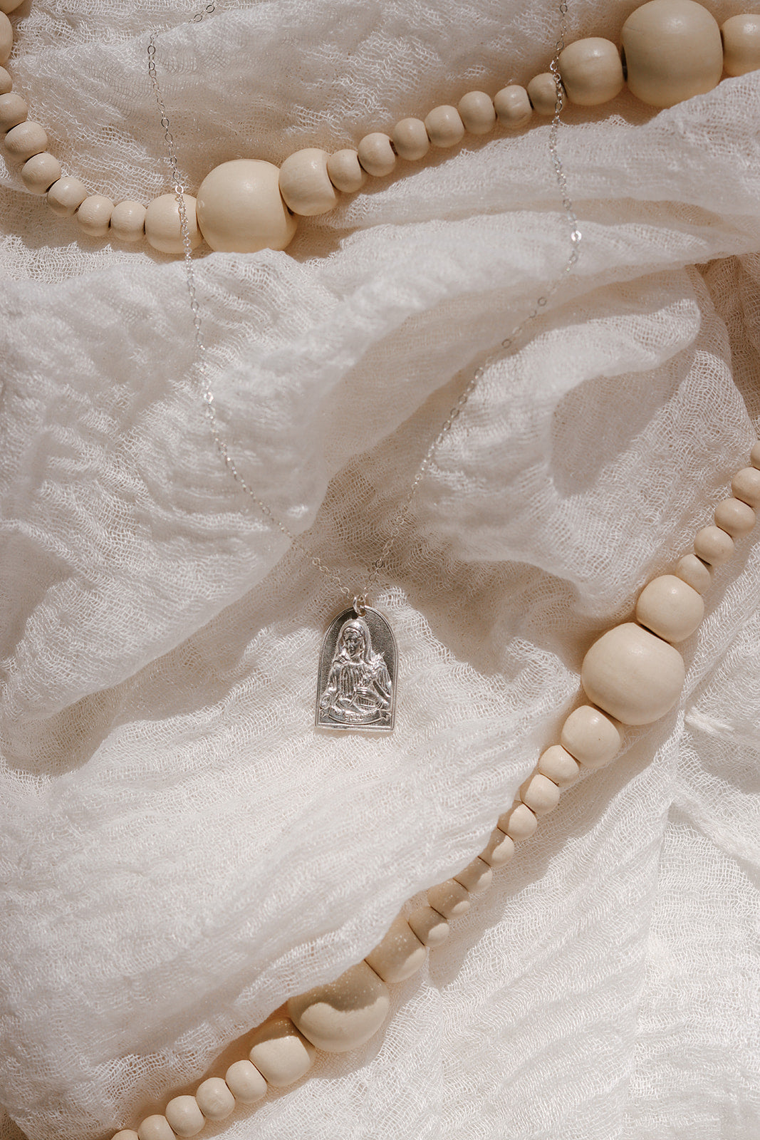 St. Catherine of Sweden Necklace in Sterling Silver